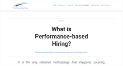 Desktop Screenshot of performancebasedhiring.com