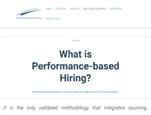 Tablet Screenshot of performancebasedhiring.com